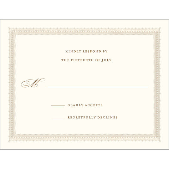 Elegant Border Response Cards